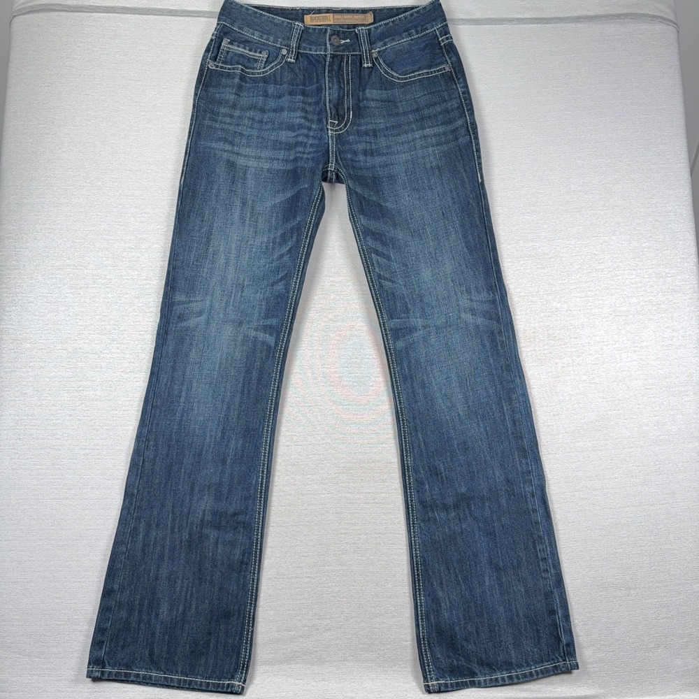 Rock & Roll Denim Double Barrel Bootcut Jeans Mens 31x36 Blue Cotton Denim